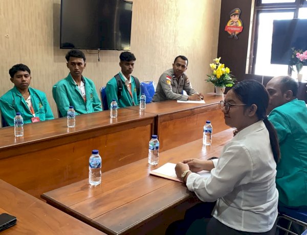 Mahasiswa Fakultas Hukum UPG 1945, Jalani PKL di Polres Kupang