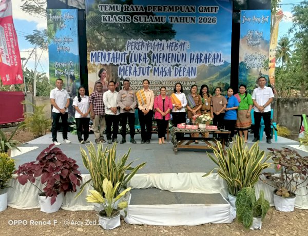 Polres Kupang Hadir di Temu Raya Perempuan GMIT Sulamu, Perkuat Edukasi Perlindungan Perempuan dan Anak