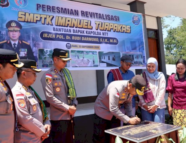 Wujud Nyata Kepedulian Pendidikan di NTT, Kapolda NTT Resmikan Revitalisasi SMPTK Imanuel Tuapakas