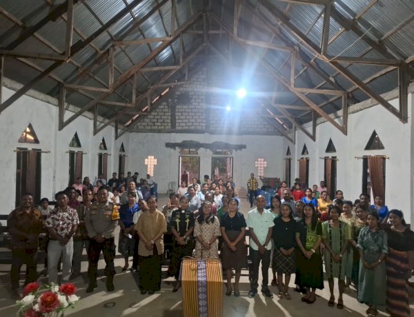 Tak Hanya Amankan Ibadah, Polsek Fatuleu Bekali 100 Pemuda GMIT dengan Edukasi Hukum