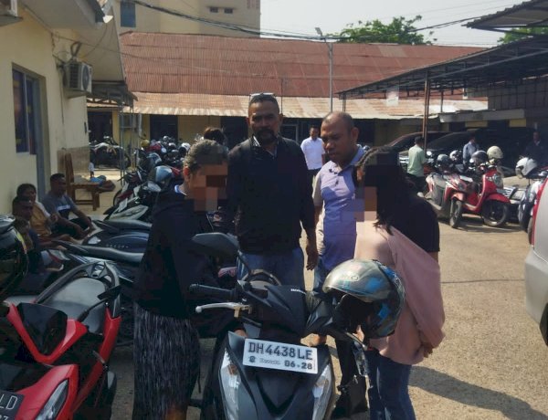 Polsek Kupang Tengah Bersama Warga Amankan Terduga Pelaku Curanmor di Penfui Timur
