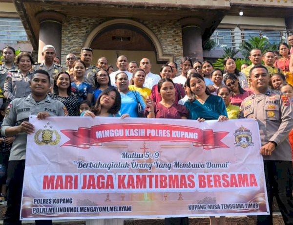 Gelar Minggu Kasih Polres Kupang, Perkuat Kedekatan Polri dengan Jemaat di Dua Gereja Sekaligus