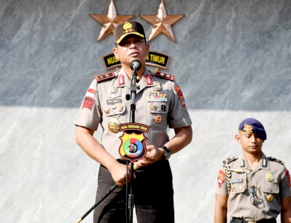 Pimpin Apel Pagi Perdana, Kapolda NTT Tekankan Disiplin, Prestasi, dan Pelayanan Humanis kepada Masyarakat