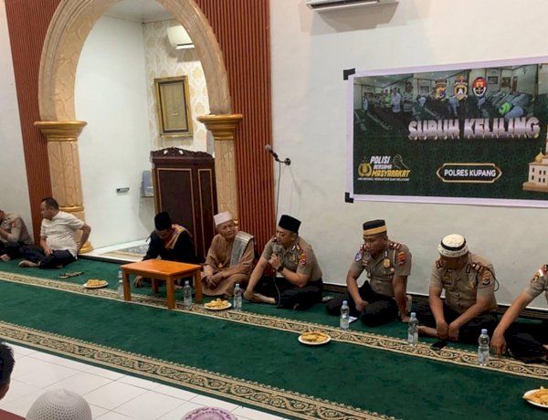Masuki Pekan Kedua, Kapolres Kupang Konsisten Gelar Subuh Keliling, Ajak Jamaah Cegah Perundungan