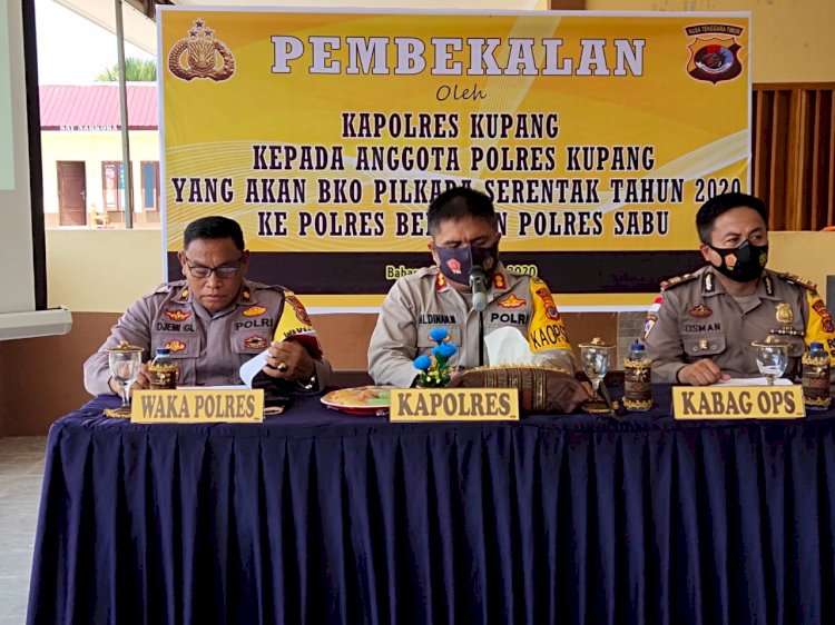 Kapolres Kupang, Berikan Pembekalan Kepada Personil Pengamanan Pil