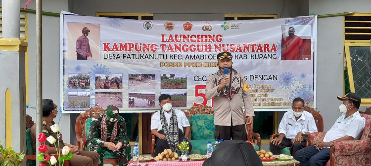Launching KTN dan Posko PPKM di Fatukanutu, Wabup Jerry Manafe Apresiasi Kinerja Kapolres Kupang