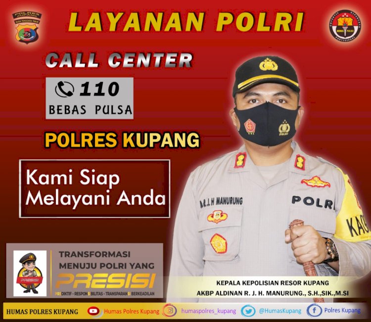 Kapolres Kupang Optimalkan Layanan Contact Center POLRI 110