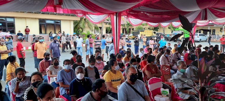 Lampau Target Peminat Vaksinasi Massal Polres Kupang