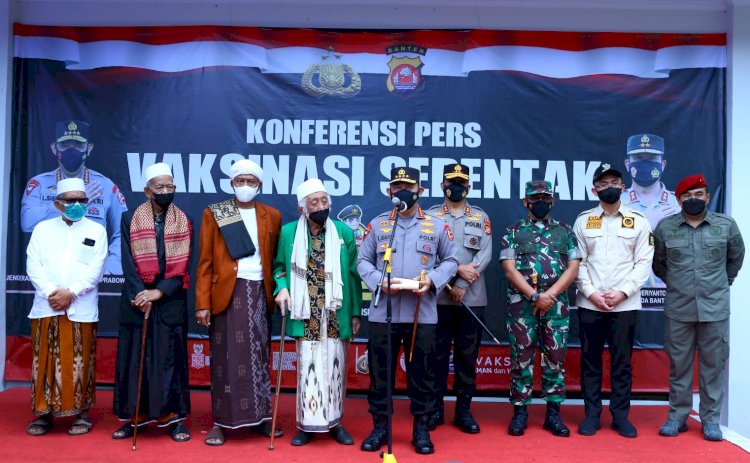 Apresiasi Ulama Di Banten Ikuti Vaksinasi, Kapolri: Kabar Baik dan Motivasi Bagi Masyarakat