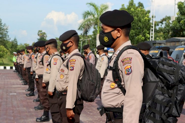 Polres Kupang Siagakan Ratusan Personil Dalam Rangka Ops Samana Santa Turangga 2022