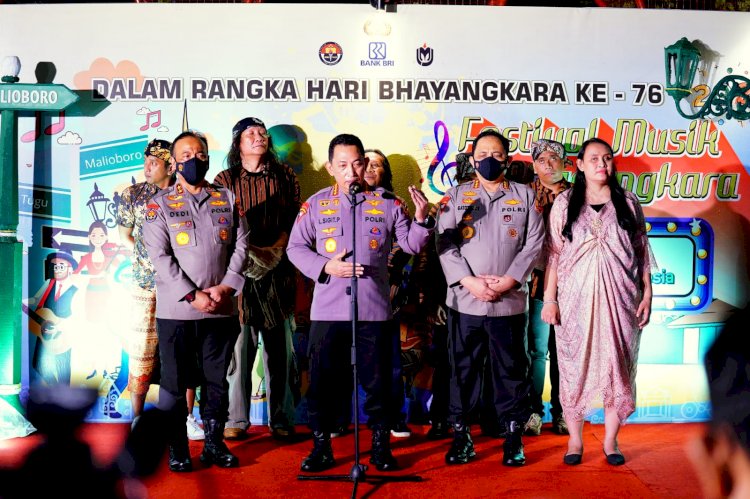 Tutup Festival Musik Jalanan, Kapolri Komitmen Bangun Ruang Demokrasi yang Positif untuk Jaga Persatuan