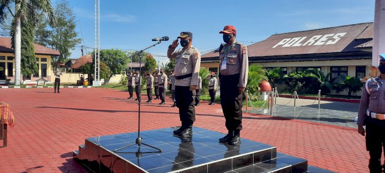 Sebanyak 25 Siswa Diktukba  SPN Kupang Melaksanakan Latihan Kerja di Mapolres Kupang