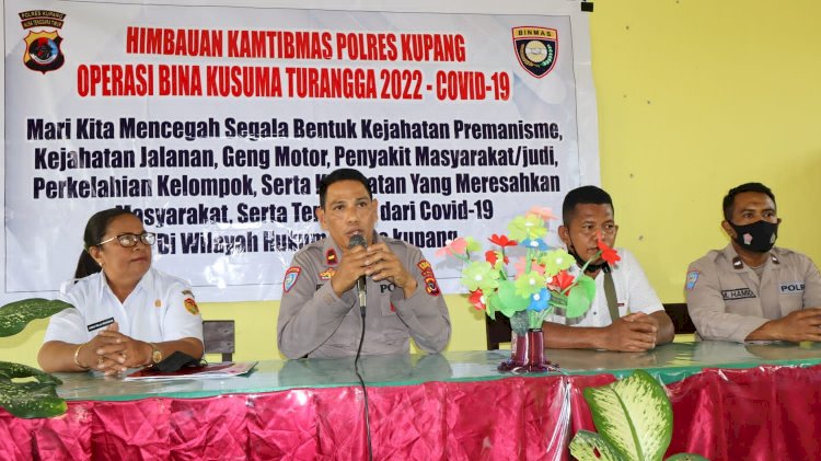 Operasi Bina Kusuma Turangga Polres Kupang Menyasar Siswa SMA Negeri I Kupang Tengah                                   