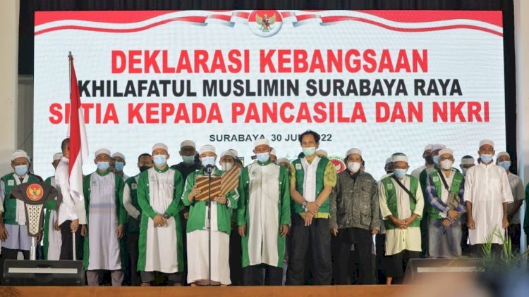 Khilafatul Muslimin Surabaya Raya Deklarasi Setia Pada Pancasila dan NKRI