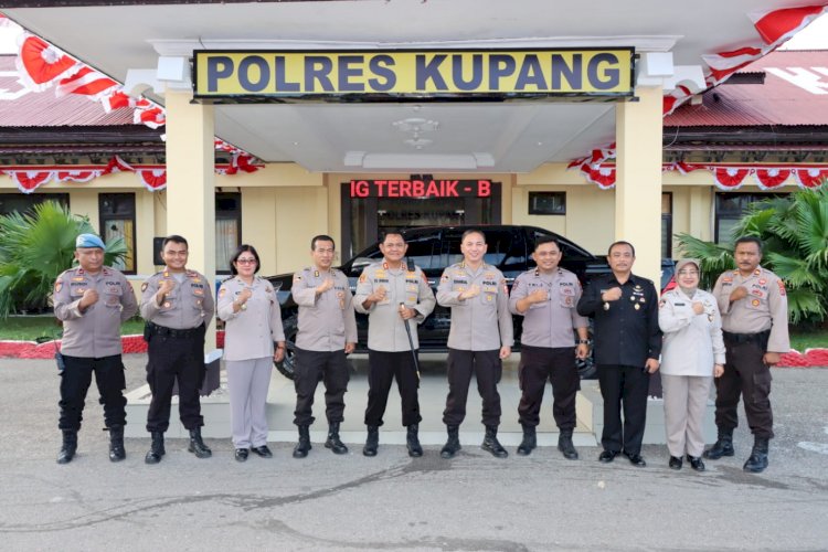 Dalam Rangka Pemilu 2024, Tim Puslitbang Polri Datangi Polres Kupang.