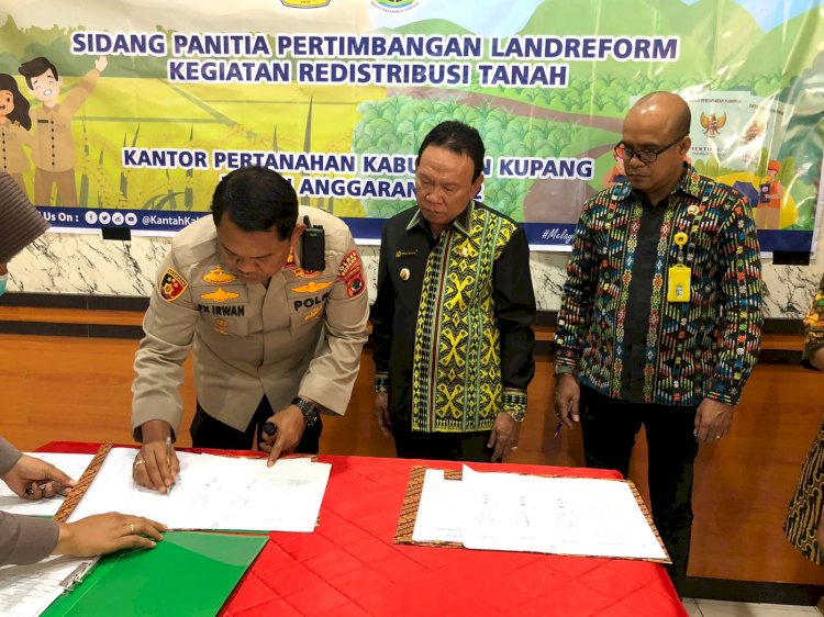 Kapolres Kupang Hadiri Sidang Panitia Pertimbangan Landreform Kabupaten Kupang TA.2022