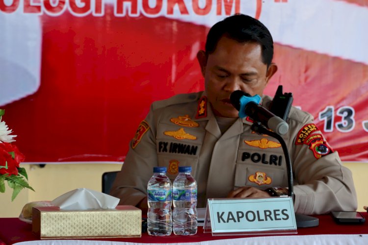 Kapolsek Kupang Tengah, Sosialisasikan Maklumat Kapolres Kupang kepada warga Desa Oelpuah