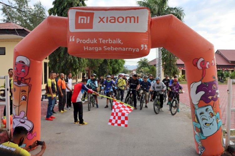 Jalin Sinergitas TNI-Polri, Yon Zipur 18 Kupang gelar Fun Bike dengan Polres Kupang