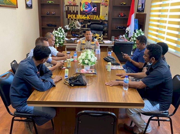 Kapolres Kupang Buka Ruang Dialog dengan Dewan Pengurus  SMSI Wilayah Kabupaten Kupang
