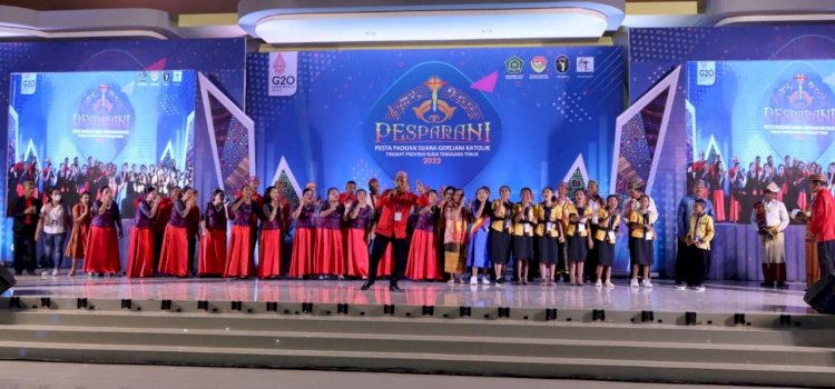 Polres Kupang Berhasil Amankan Lomba Pesparani Katholik ke-2 Tahun 2022