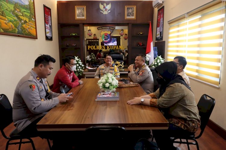 Kapolres Kupang terima Kunjungan Tim Puslitbang Polri