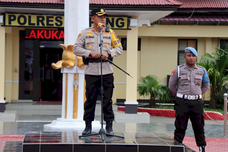 Kapolres Kupang Terima Siswa Diktukba Polri Gel.II Tahun 2022  SPN Polda NTT