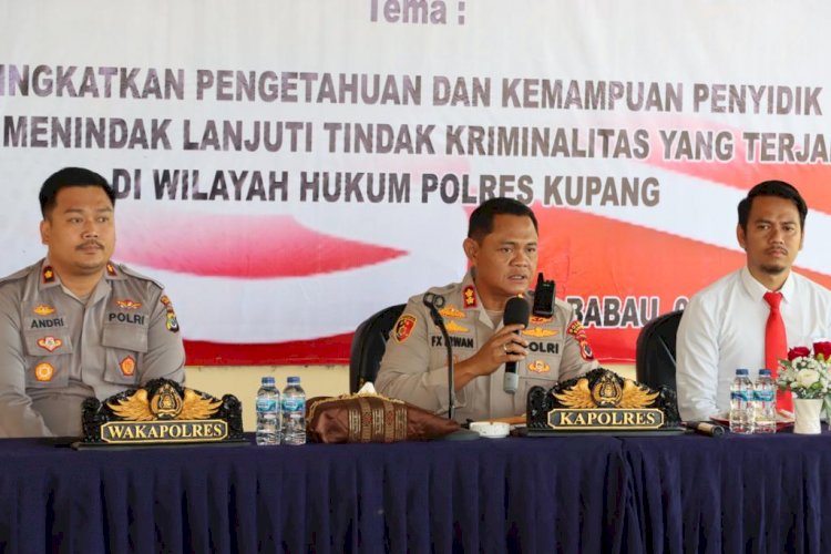 Buka Rakernis FT Reskrim Polres Kupang tahun 2022, ini Pesan Kapolres  Kupang !