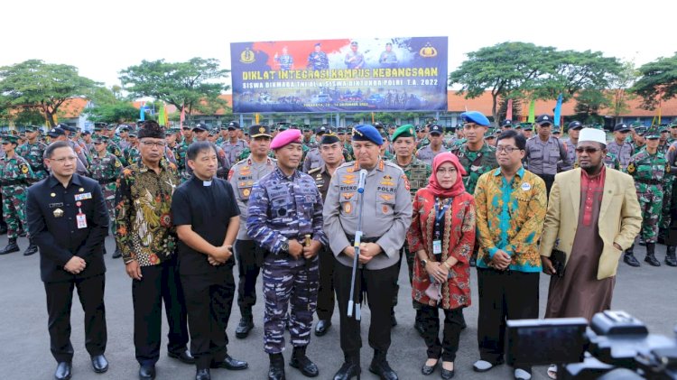 Kalemdiklat Polri Hadiri Penutupan Diklat Integrasi Kampusx Kebangsaan TNI dan Polri TA 2022