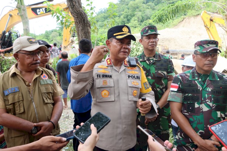 Kapolres Kupang Dampingi Danrem 161 Wirasakti Kupang Pantau RTLH di Oebelo hingga Lokasi Longsor