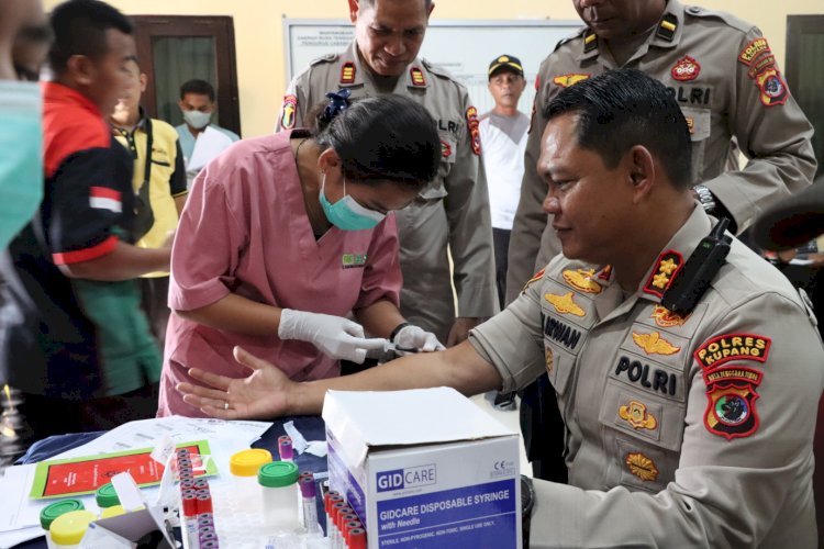 Biddokes Polda NTT Gelar Rikesla,  Kapolres Kupang dan Anggota Antusias diperiksa Kesehatannya