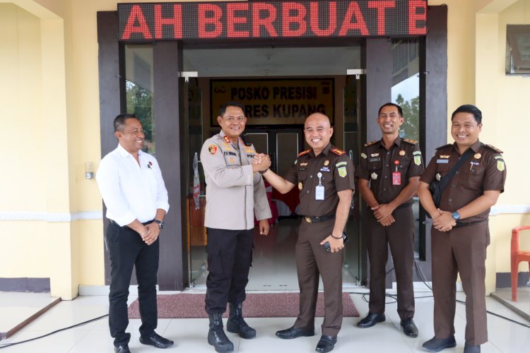 Kapolres Kupang Terima Kunjungan Perdana Kajari Kabupaten Kupang