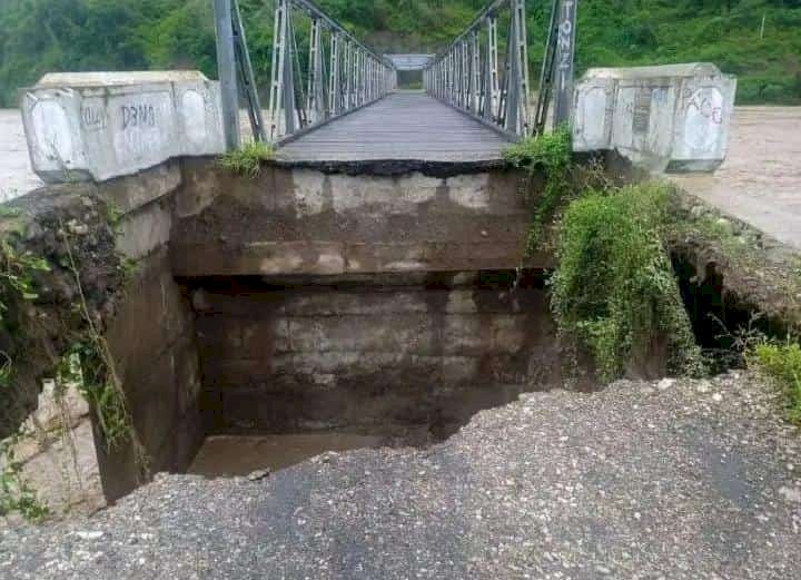 Orpit Jembatan Termanu Akhirnya Jebol,  Akses ke Amfoang  Lumpuh Total