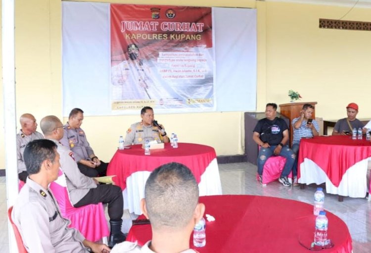 Gelar Jumat Curhat Kapolres Kupang, Rangkul Kaum Muda Kabupaten Kupang