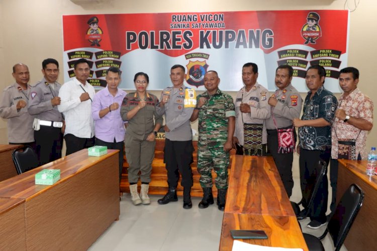 Polres  Kupang bersama Stakeholder Gelar Rakor dan Latpraops Dalam Rangka Operasi Ketupat Turangga 2023
