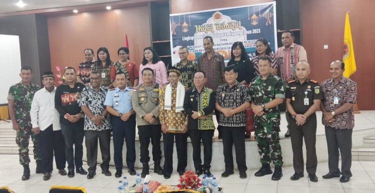 Hadiri Halal Bihalal Lingkup Pemkab Kupang, Kapolres : Ini Sebuah Pondasi Keberagaman Kehidupan Beragama di Kabupaten Kupang