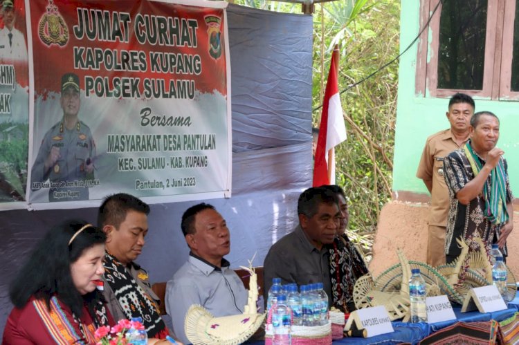 Kapolres Kupang  Gelar  Jumat Curhat Bersama Bupati dan Wakil Ketua DPRD Kabupaten Kupang