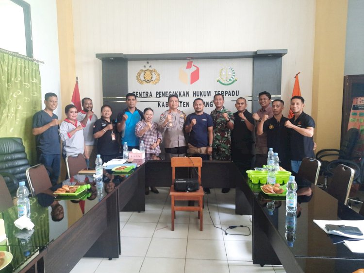 Jaga Netralitas TNI-Polri, Kapolres Kupang Gelar Rapat Bersama Bawaslu Kabupaten Kupang