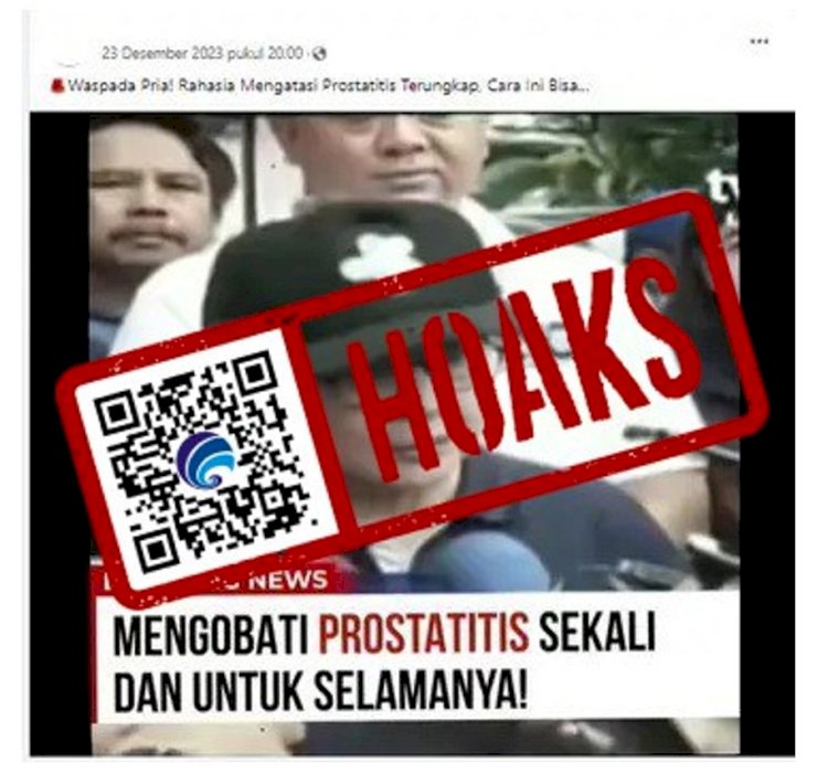 [Hoaks] Mantan Menteri Kesehatan Nila Moeloek Kembangkan Obat Prostatitis