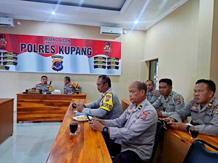 Polres Kupang Hadiri Rakor Kesiapan Pengamanan Tahapan Pilkada Serentak 2024