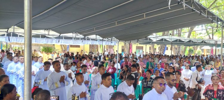 Polres Kupang Amankan Jalannya Misa Pentahbisan 28 Diakon di Seminari Tinggi St. Mikael Kupang