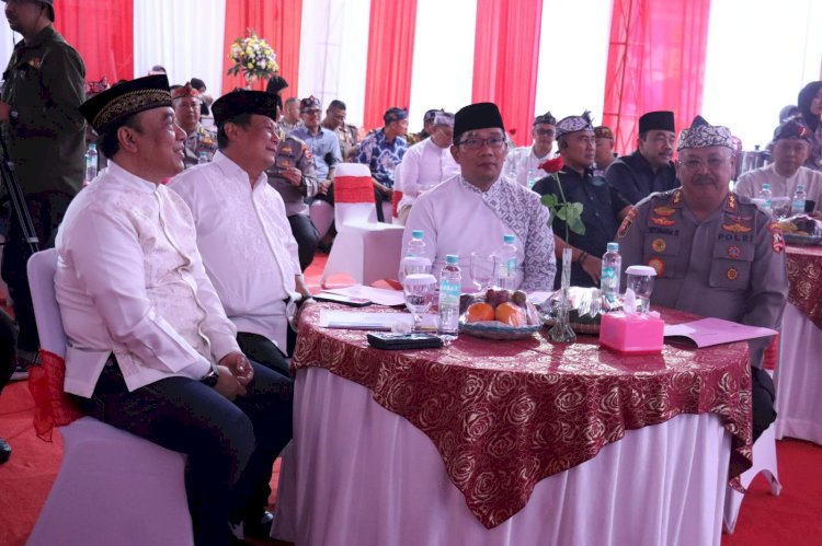 Sespim Lemdiklat Polri Letakkan Batu Pertama Bangun Masjid, Didesain Ridwan Kamil