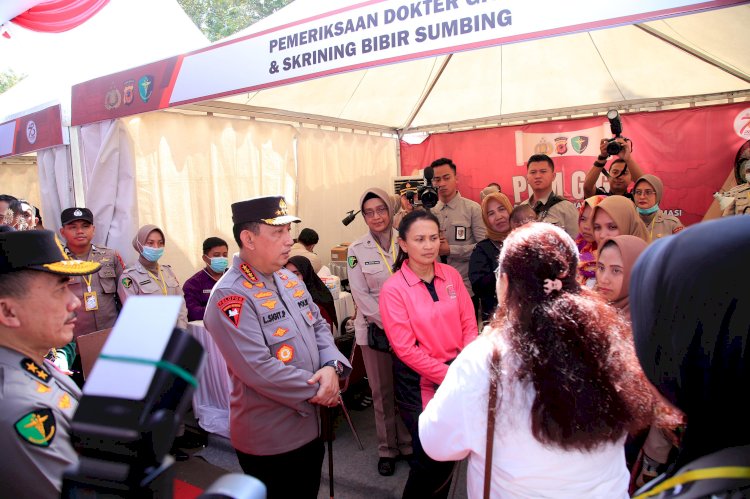 HUT Bhayangkara Ke-78, Polri Gelar Bakti Sosial Kesehatan Se-Indonesia