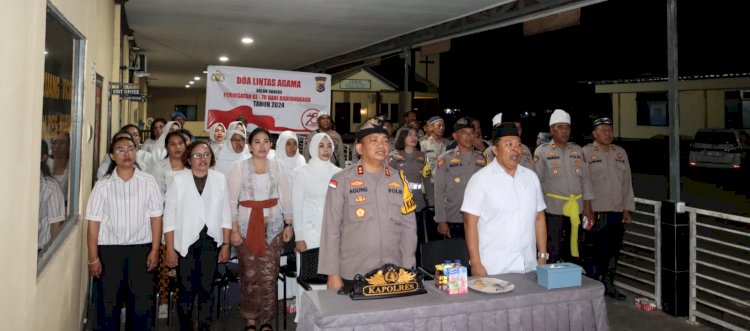 Polres Kupang Hadiri Doa Lintas Agama Jelang HUT Bhayangkara ke-78 Secara Virtual