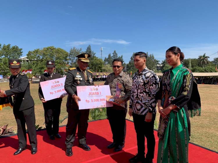 Polres Kupang Raih Juara 1 Lomba Fashion Karnaval Meriahkan HUT Bhayangkara ke-78