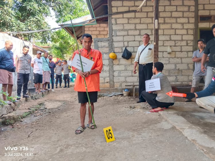 Dua Hari Berturut-Turut Polres Kupang  Lakukan Tahap II Dua Kasus dan Lakukan Rekonstruksi Dua Kasus Berbeda