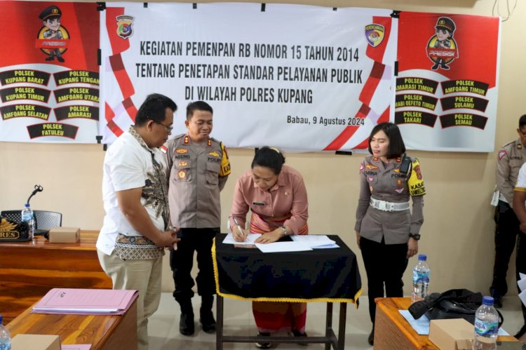 Polres Kupang Laksanakan Kegiatan Penetapan Standar Pelayanan Publik Sesuai Permenpan RB