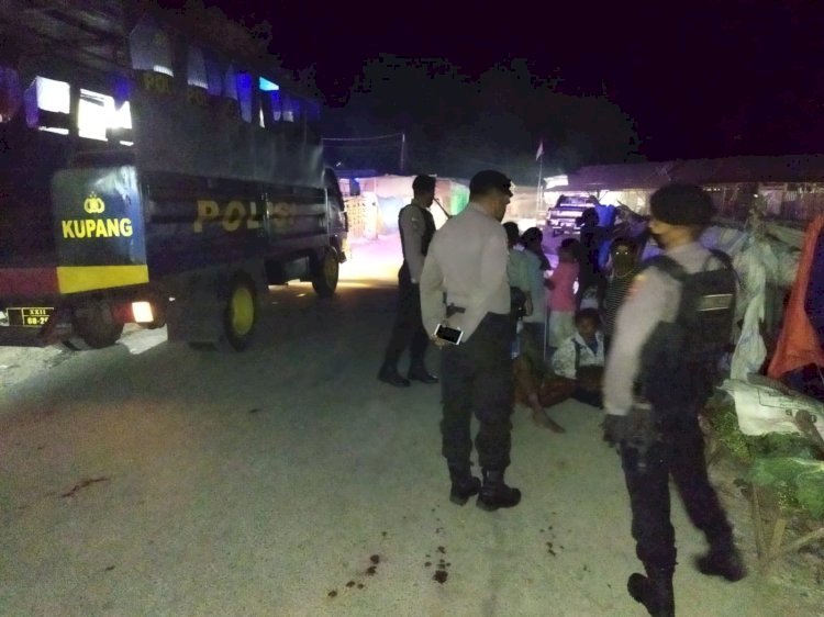 Patroli KRYD dan Himbauan Human Trafficking oleh Unit I Dalmas Satuan Samapta Polres Kupang di Wilayah Kabupaten Kupang