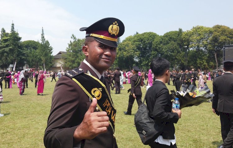 Selesaikan Pendidikan Perwira Polri, Ipda Wilfridus: Terima Kasih kapolri, Saya berjanji Akan jadi Polisi yang Solutif bagi Masyarakat