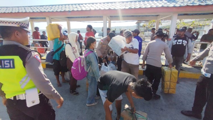 Polres Kupang Gelar Operasi Pekat di Pelabuhan Bolok, Sita Miras dan Kendaraan Tanpa Dokumen