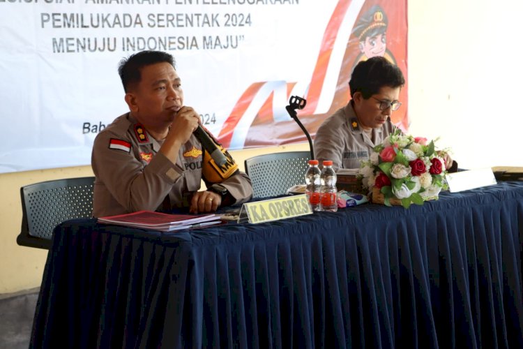 Kapolres Kupang Buka Latpraops Mantap Praja Turangga 2024, Siap Amankan Pemilukada Serentak